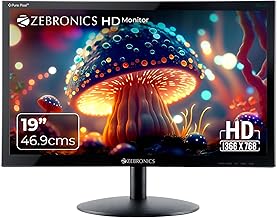 ZEBRONICS Zeb-V19Hd 18.5 Inch (46.99 Cm) Led Monitor with Supporting Hdmi