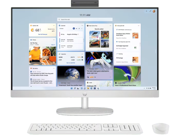 HP OmniStudio All-in-One 32, Intel Core Ultra 7 155H,NVIDIA RTX 4050,31.5inch(80.01cm),4K UHD,IPS,Three-Sided Micro-Edge, Anti-Glare,550 nits,16GB DDR5,1TB SSD,(Win11,MSO21,Silver,9.56kg),c0016in