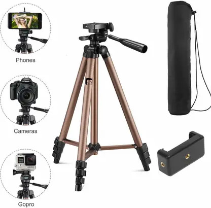 Syvo WT-3130 Tripod Kit  (Brown/Black, Supports Up to 5000 g)