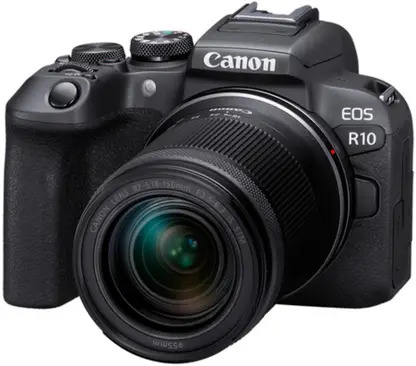 Canon EOS R10 Mirrorless Camera Body with RF-S 18 - 150 mm f/3.5 - 6.3 IS STM Lens Kit  (Black)