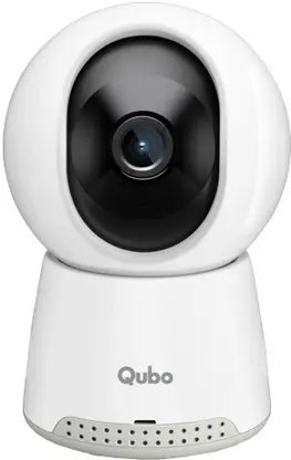 Qubo Smart 360� Q100 | 2K Wi-Fi| 3MP | AI App Alerts | Alarm |Cloud+SD Storage Security Camera  (1 Channel) 